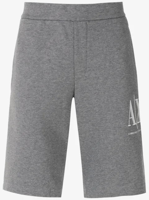 Armani Exchange logo-embroidered track shorts