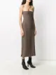 KNWLS corseted strapless dress