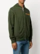 Dsquared2 logo print zip-up hoodie