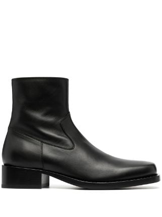 Ann Demeulemeester zip-up Calf Leather Boots - Farfetch