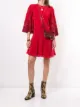 Image 2 of Valentino Pre-Owned bird print flared dress