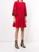 Valentino Pre-Owned bird print flared dress