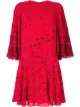 Image 1 of Valentino Pre-Owned bird print flared dress