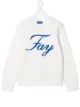 Image 1 of Fay Kids logo-print cotton sweatshirt
