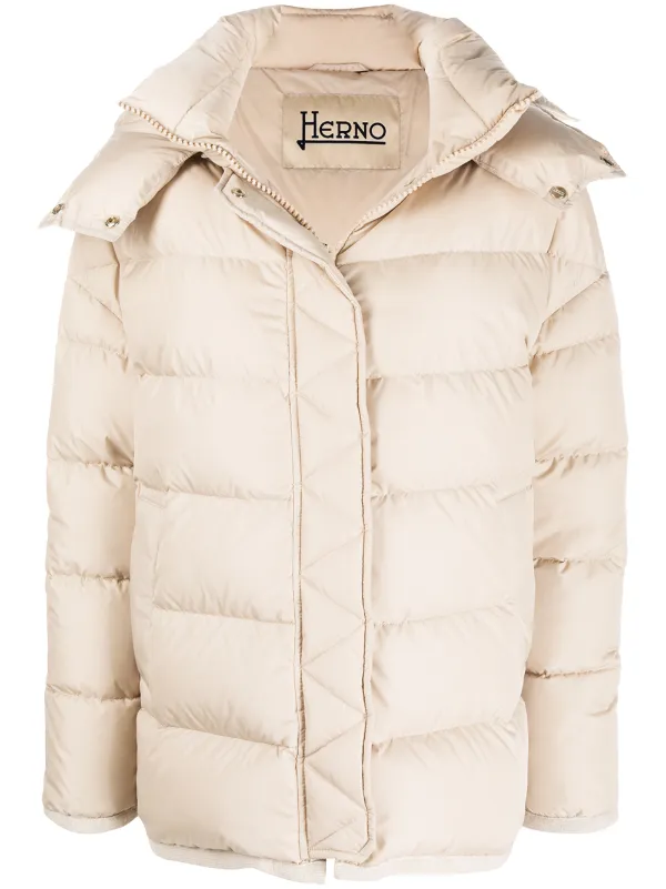 herno hooded padded jacket