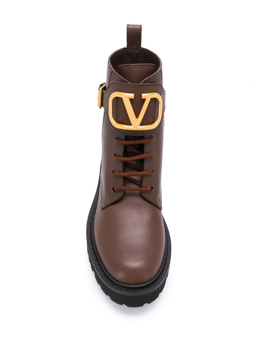 фото Valentino garavani ботинки в стиле милитари с логотипом vlogo