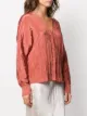 Vince crinkled V-neck top
