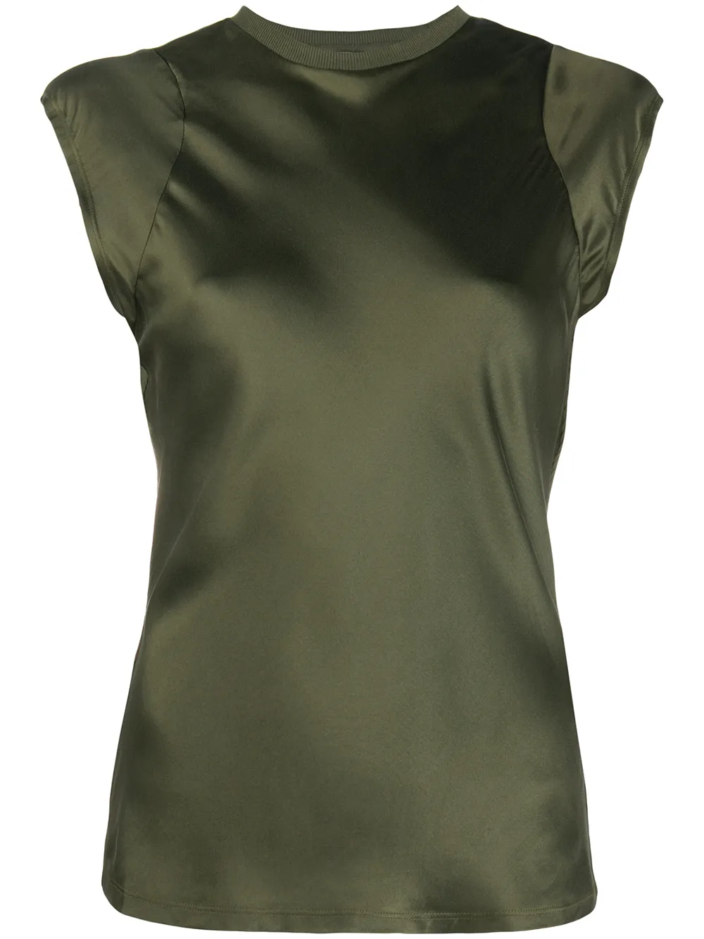 

FRAME satin effect top - Green