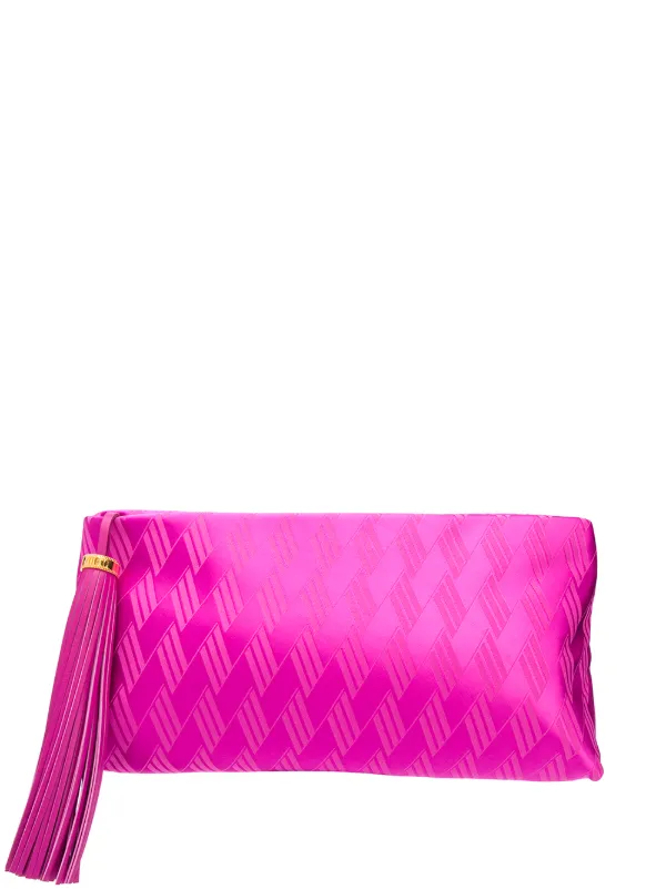 magenta clutch bag