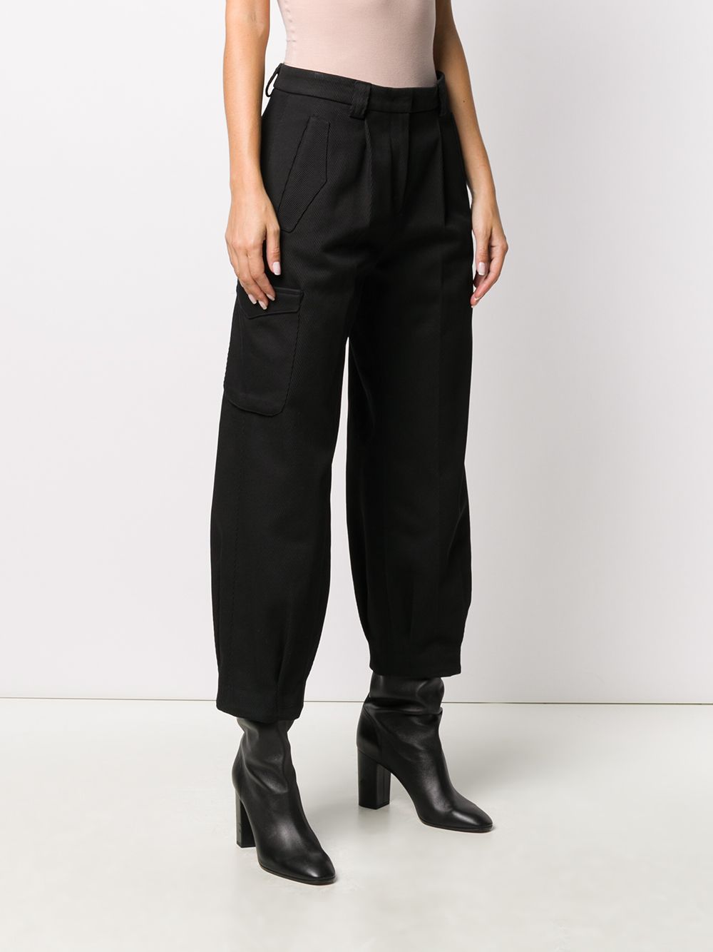 фото Pt01 pleated cotton cargo trousers