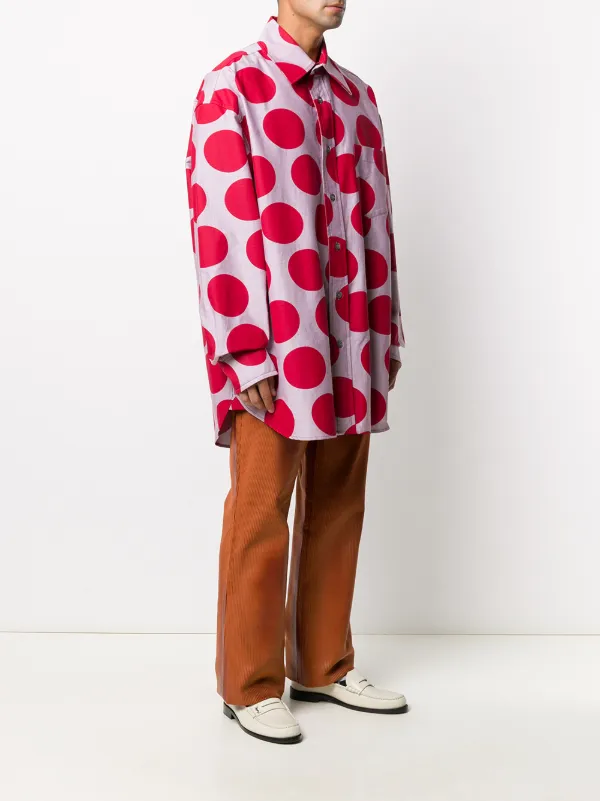 Marni Oversized Maxi polka-dot Shirt 