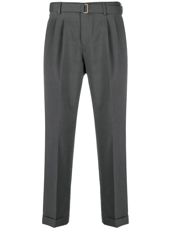 white ankle grazer trousers