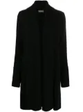 N.Peal vertical rib placket cardigan - Black
