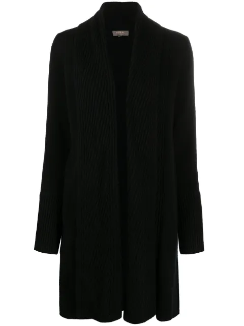 N.Peal vertical rib placket cardigan