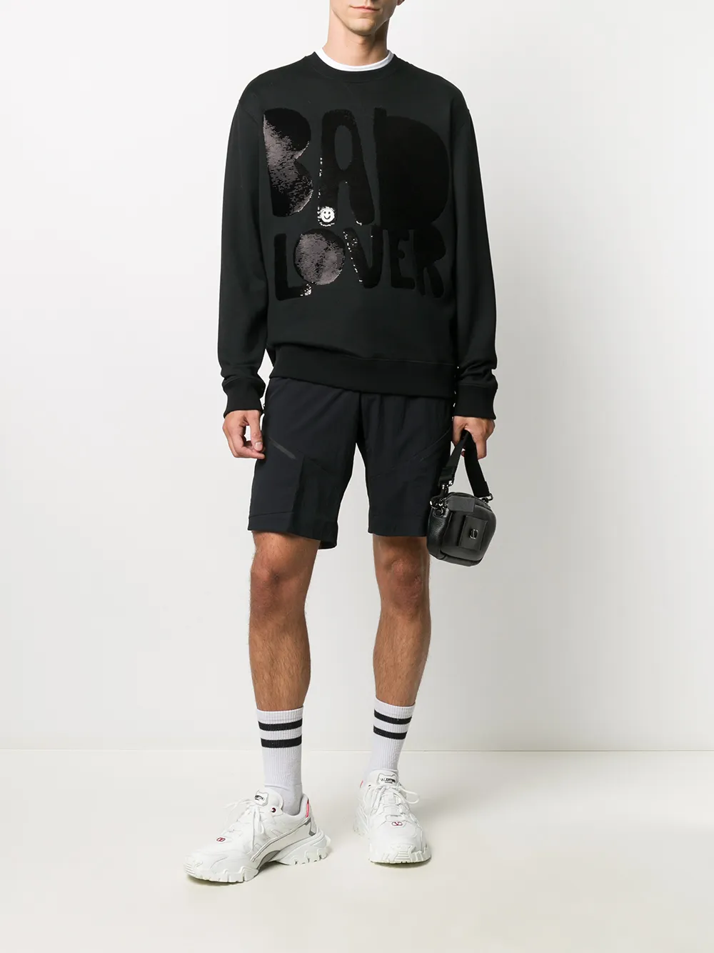 Valentino Garavani Sweater met pailletten - Zwart