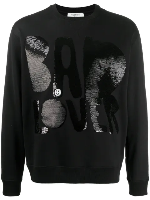 Valentino Garavani Bad Lover sequinned sweatshirt
