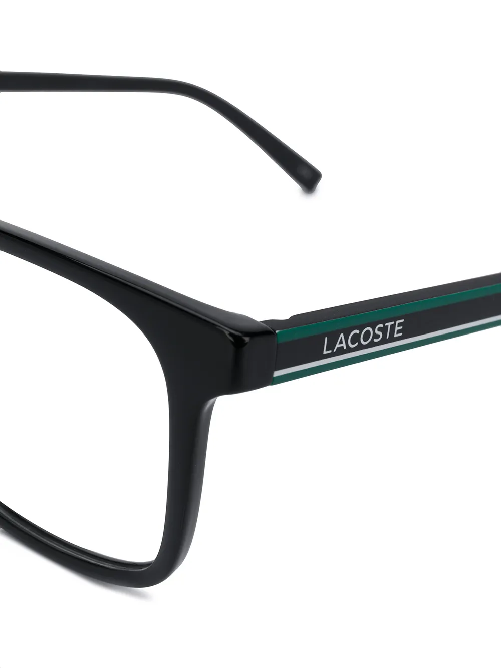  Lacoste Brille Mit Eckigem Gestell   Schwarz 