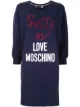 الصورة 1 من Love Moschino فستان بطبعة شعار الماركة