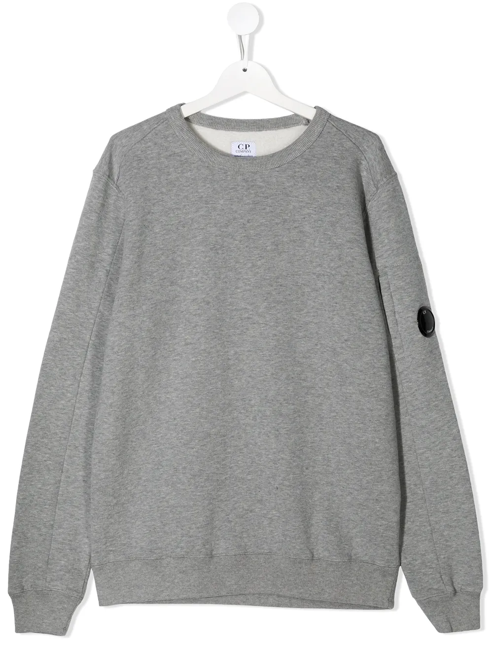 

C.P. Company Kids sudadera con parche del logo - Gris