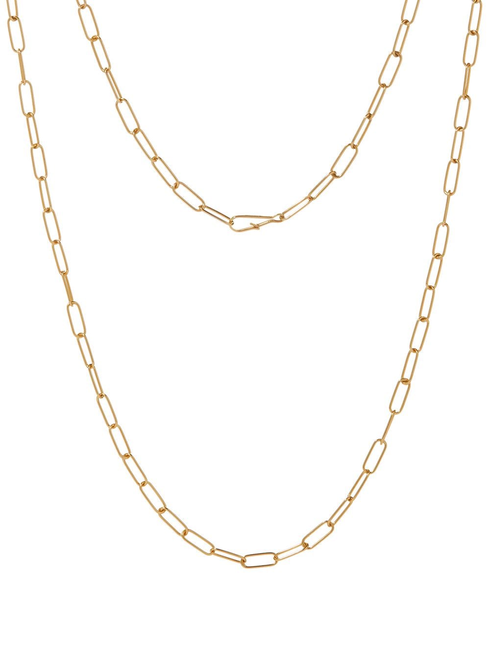 collier en or jaune 14 ct à design de chaîne