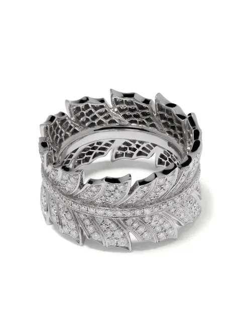 Stephen Webster 18kt white gold Magnipheasant pavé diamond ring