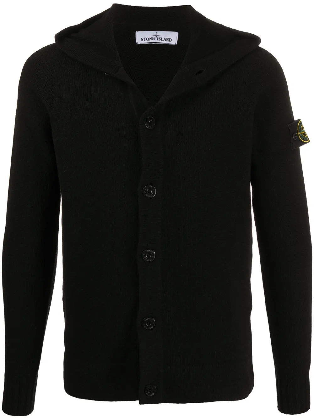 Stone Island Trui met logopatch Zwart