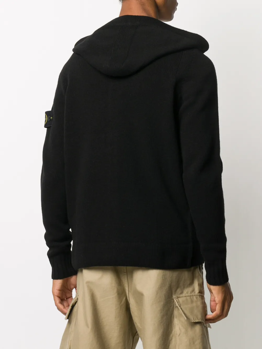Stone Island Trui met logopatch Zwart