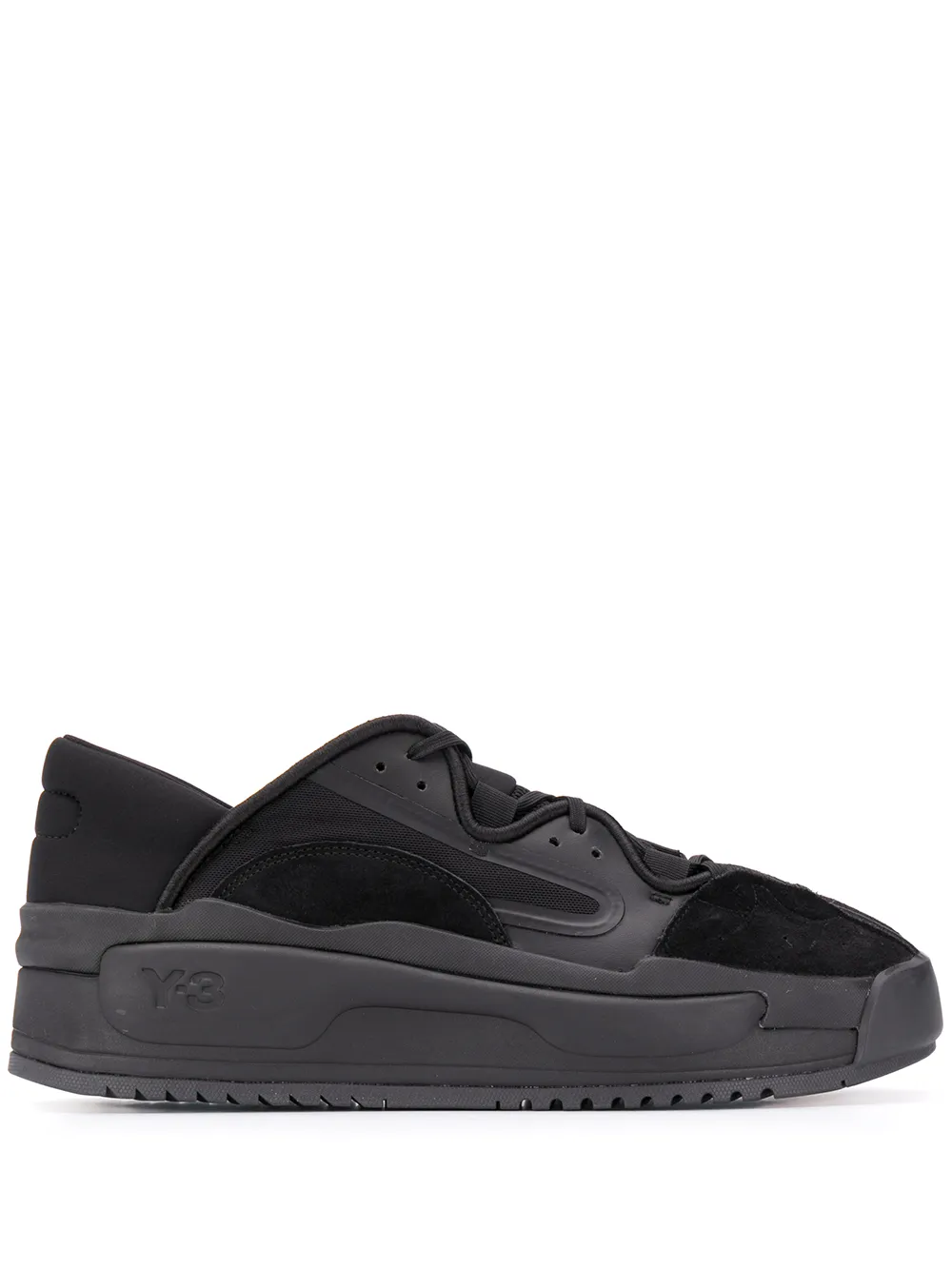 Click to view more detailed imagery on our partner's website Y-3 Black Leather Hokori Ii Sneakers