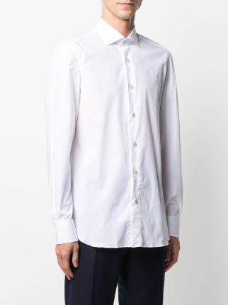 cutaway collar long-sleeved shirt展示图