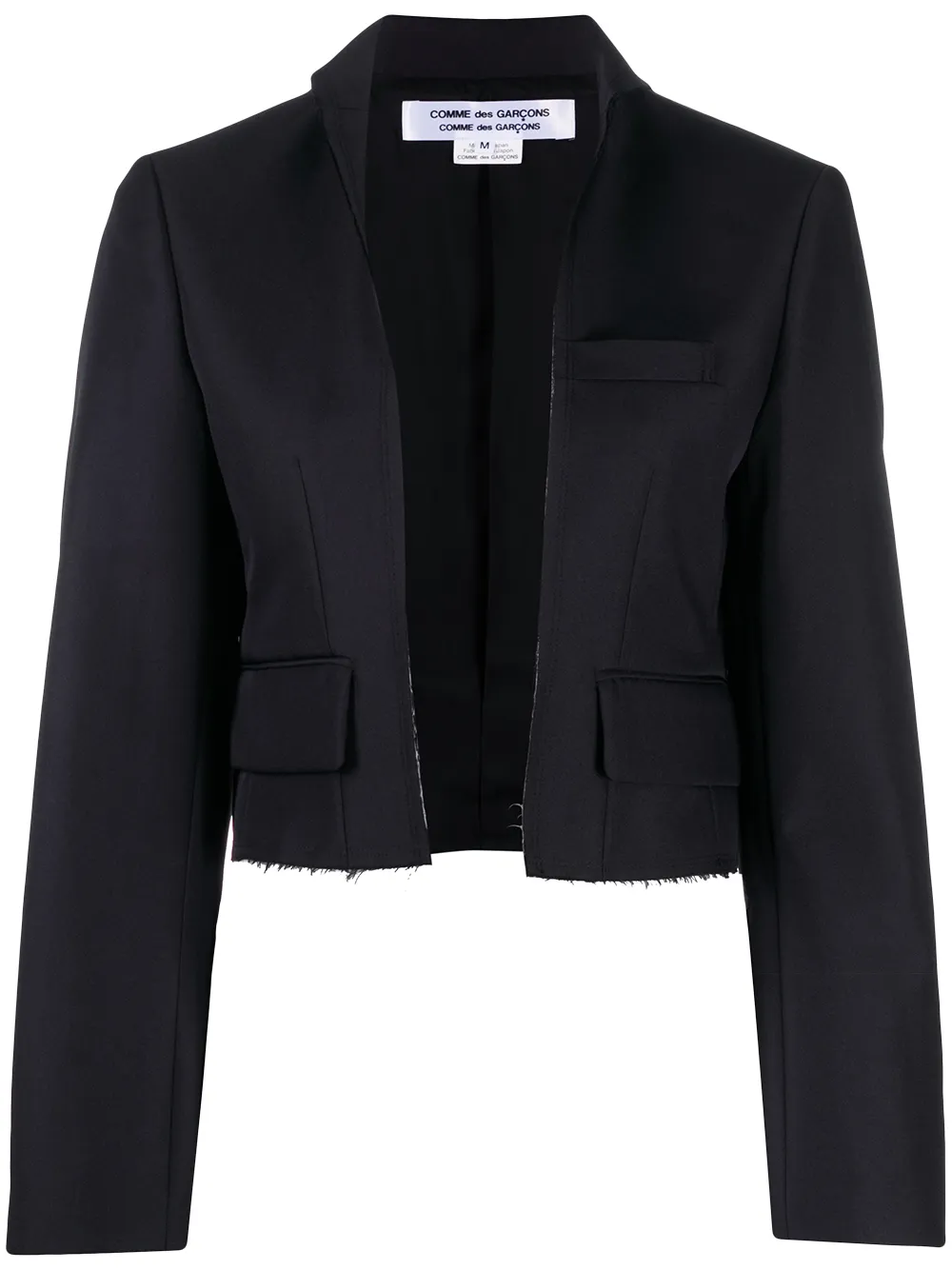 

Comme Des Garçons Comme Des Garçons cropped tailored jacket - Blue