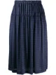 الصورة 1 من Comme Des Garçons Comme Des Garçons تنورة منقطة بتفاصيل مدموجة