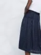 Comme Des Garçons Comme Des Garçons تنورة منقطة بتفاصيل مدموجة