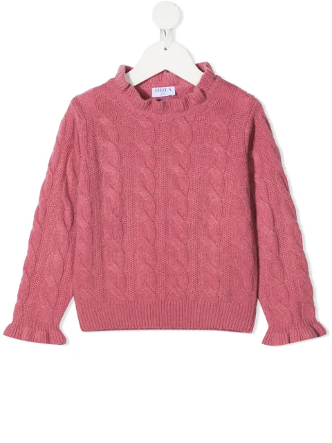 Siola cable-knit jumper