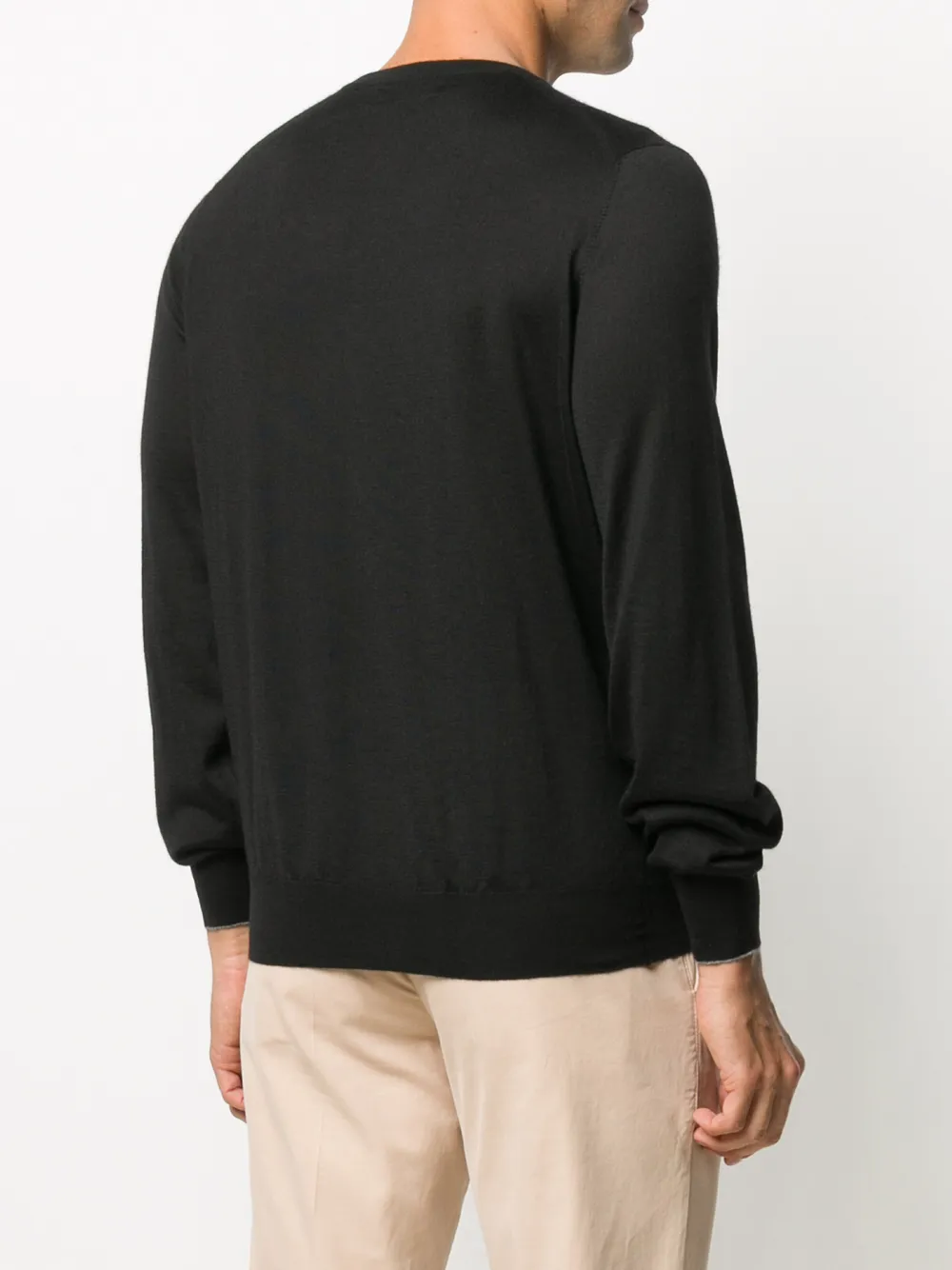 Shop Brunello Cucinelli Crew Neck Jumper In Black