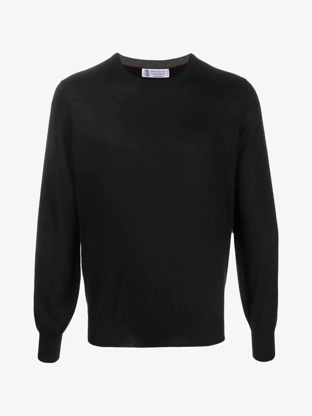 Brunello Cucinelli pull à bords nervurés | noir | Image 1