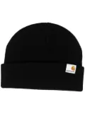 Carhartt WIP logo beanie hat - Black
