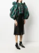 Chopova Lowena puff-sleeve checked blouse