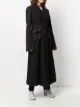 Ann Demeulemeester striped belted coat