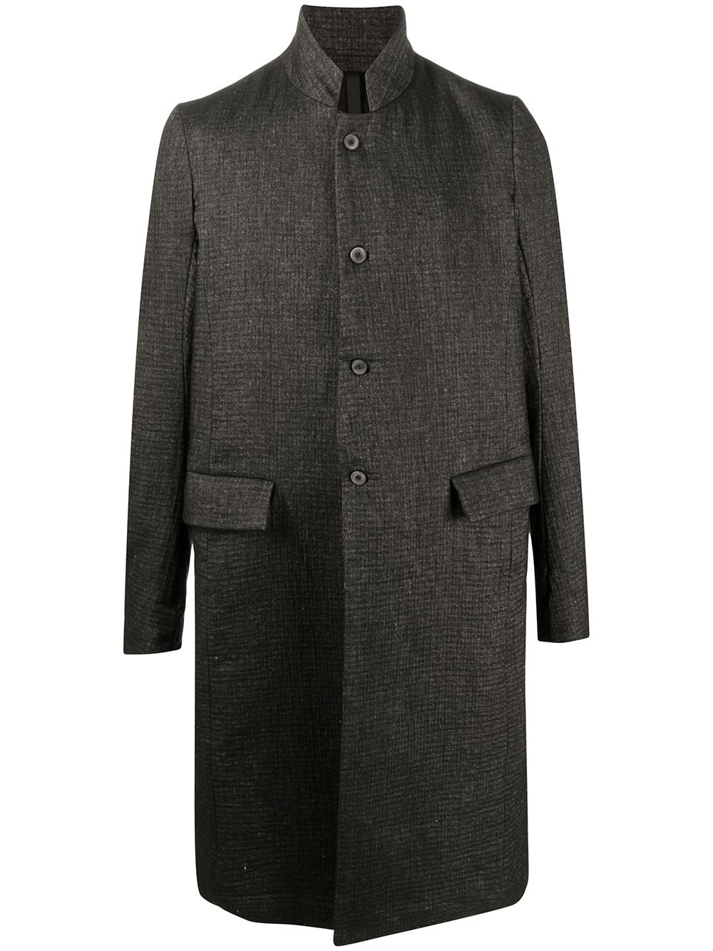 фото Poème bohémien однобортное пальто с высоким воротником