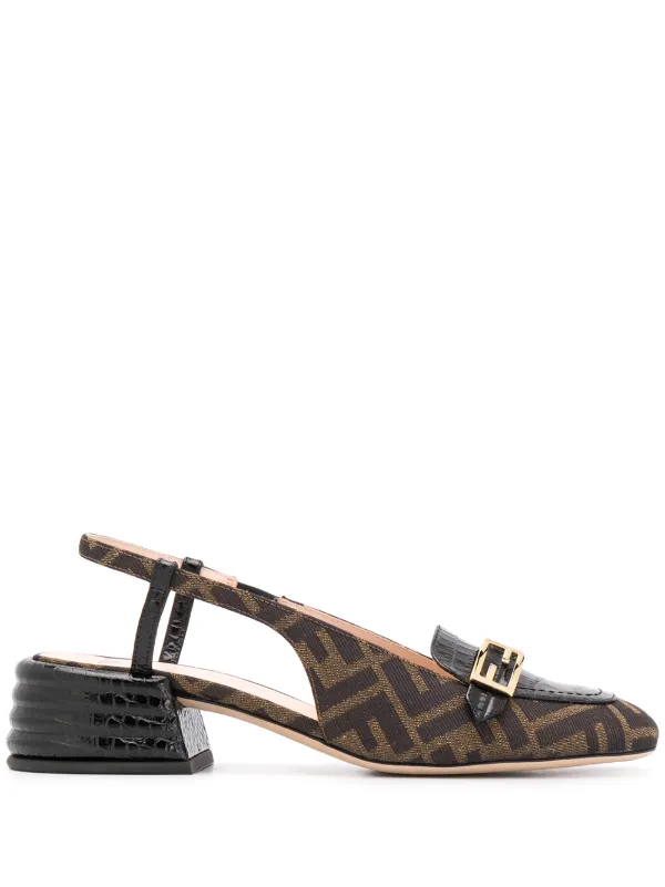 fendi logo pumps