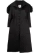 الصورة 1 من Comme Des Garçons Noir Kei Ninomiya معطف مبطن واسع