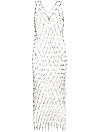 Comme Des Garcons Noir Kei Ninomiya メタリック チェーンメイル ドレス 通販 Farfetch