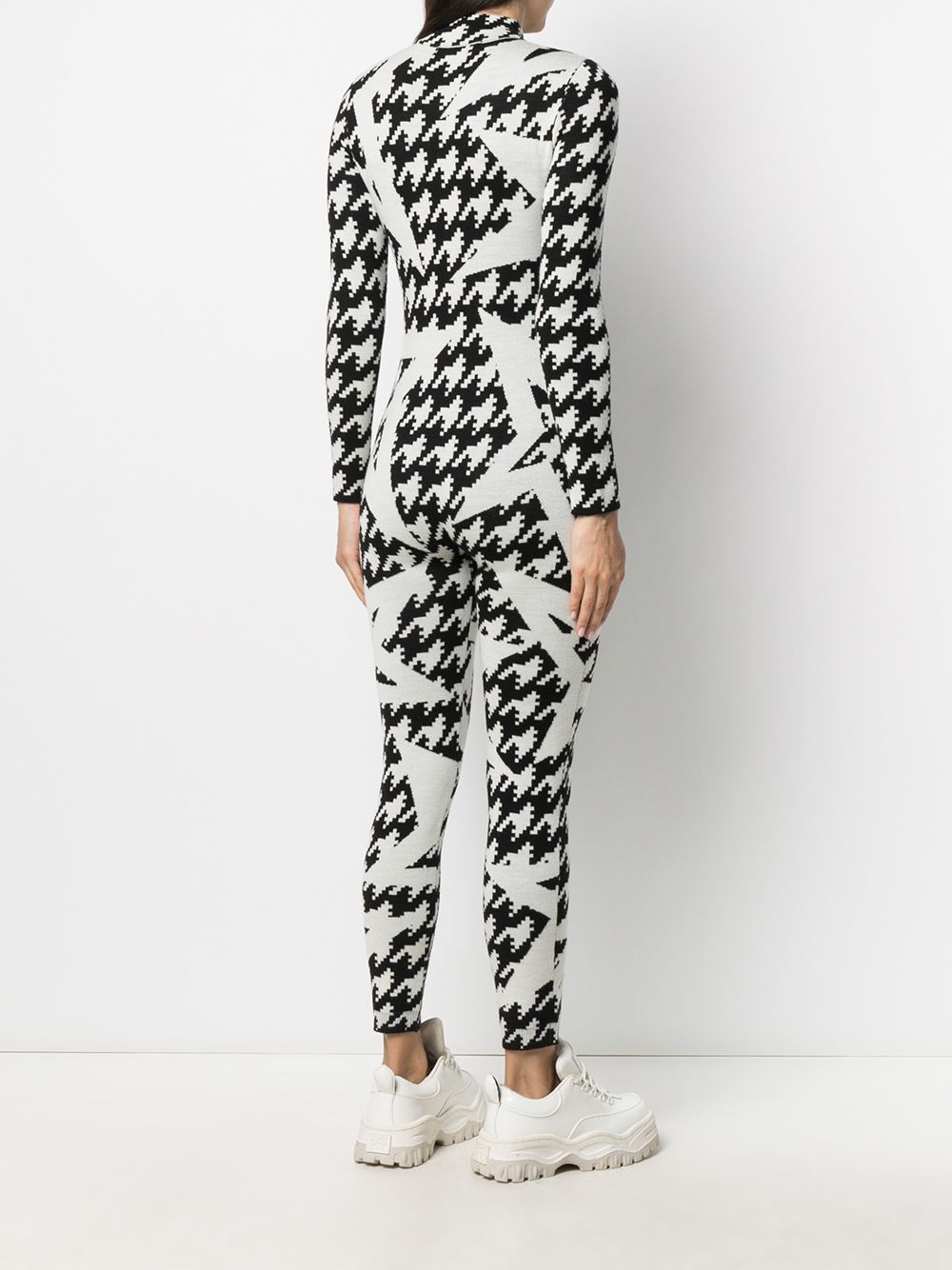 Shop Perfect Moment Star Motif Knitted Jumpsuit In Black