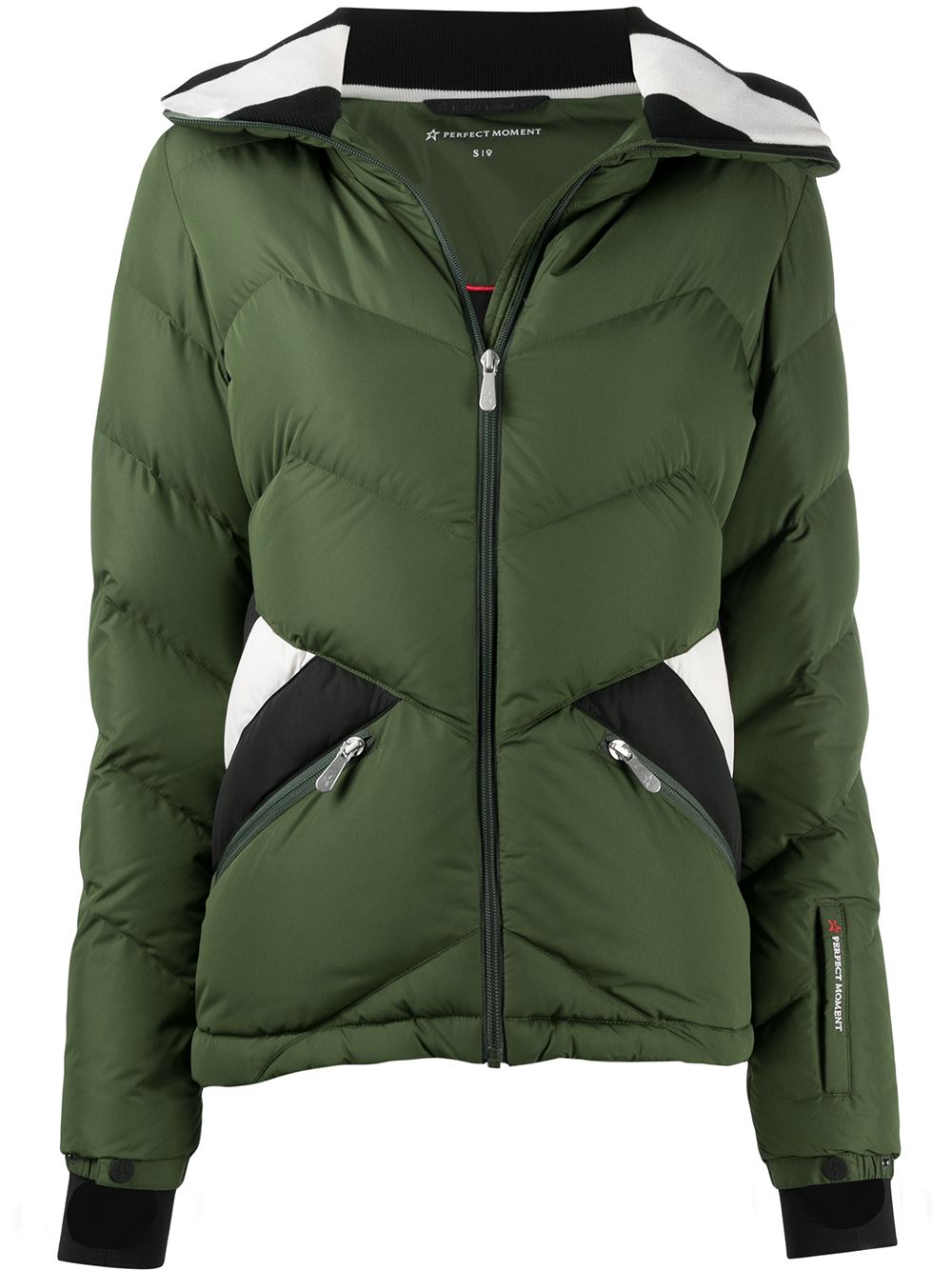 Image 1 of Perfect Moment panelled detail padded jacket