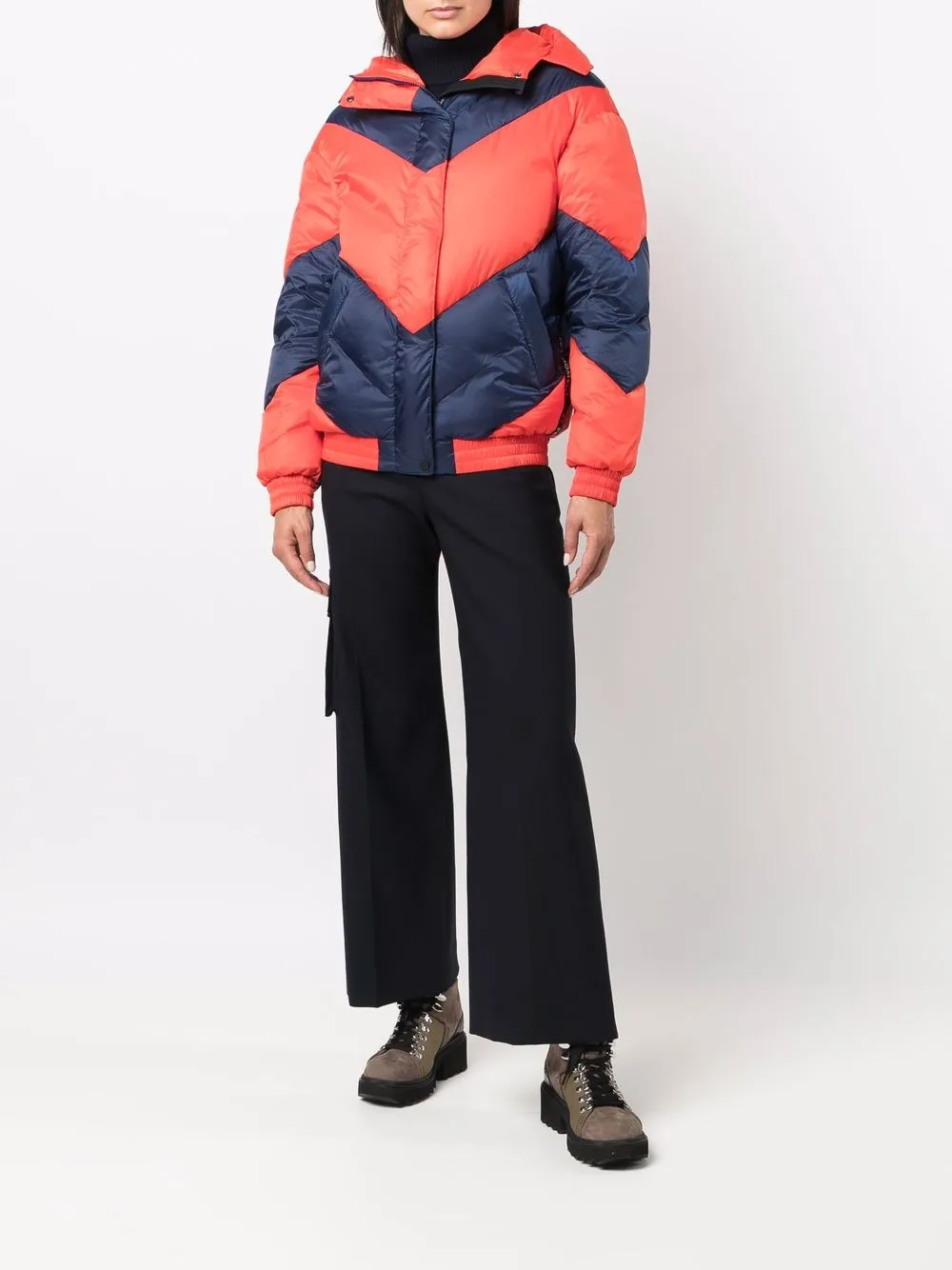 Shop Perfect Moment Aspen chevron puffer jacket with Express Delivery ...