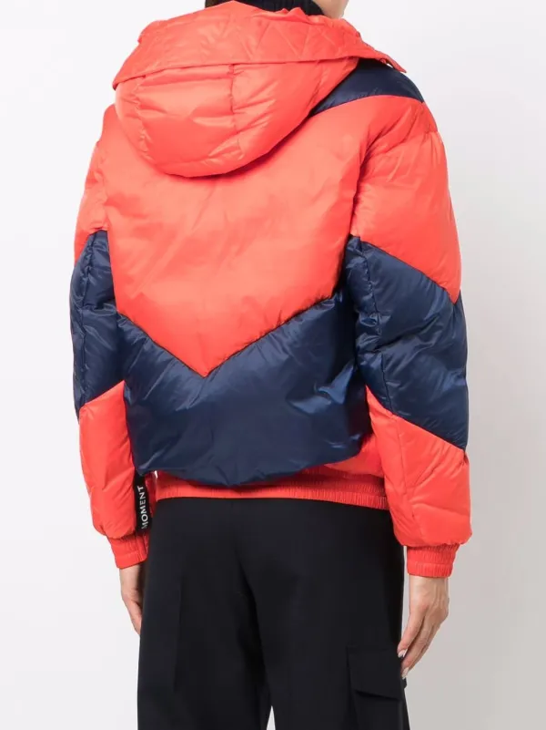 chevron puffer jacket