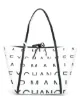 Image 1 of Armani Exchange logo print shopper tote