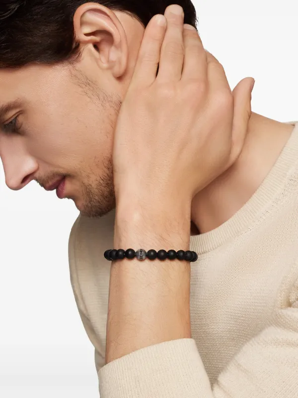 David Yurman デビットユーマン メンズブレスレット David Yurman Sterling Silver Spiritual Beads Bracelet (8mm