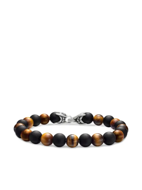 David Yurman pulsera Spiritual Beads Alternating en plata de ley de 8mm