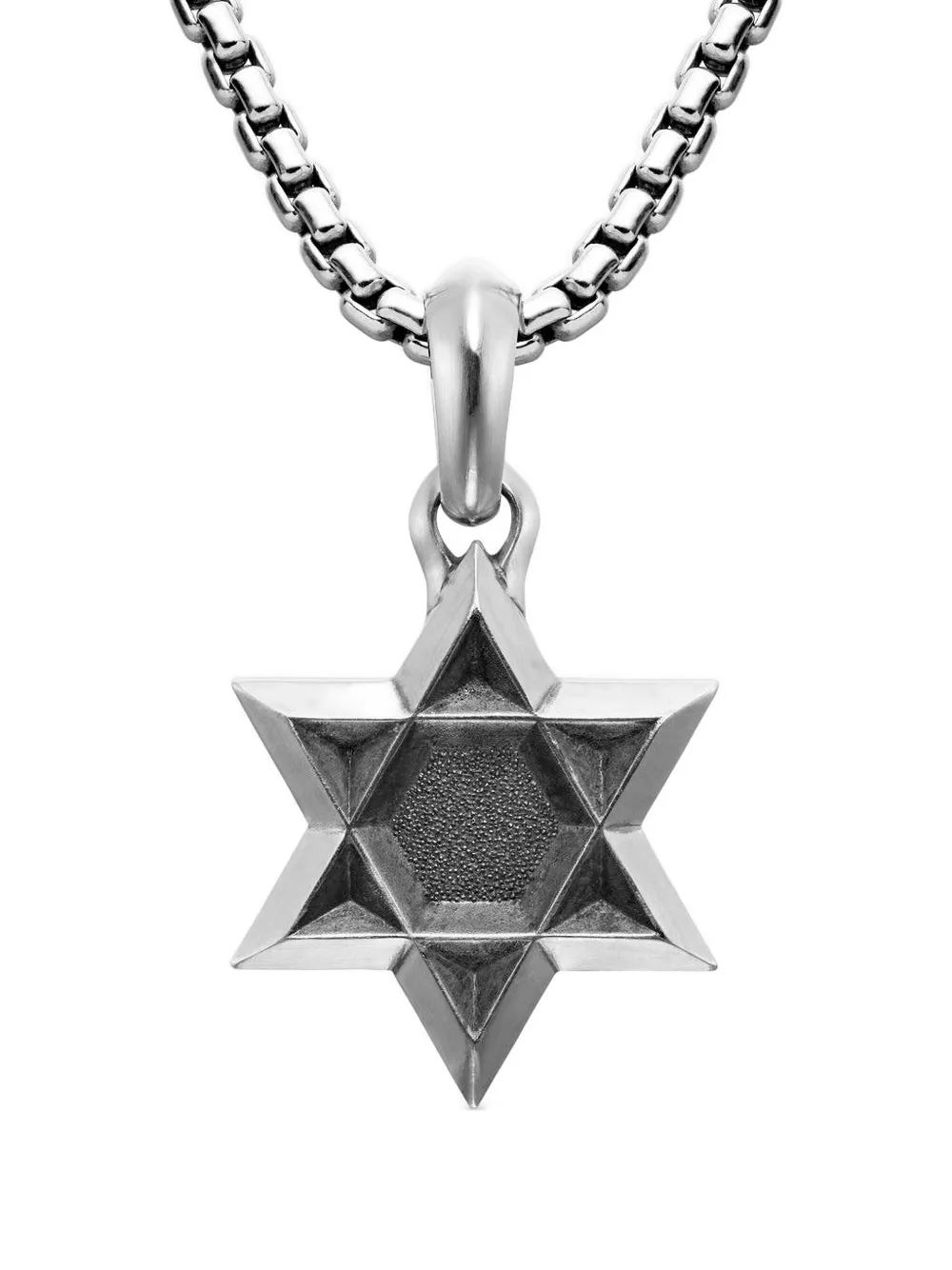 David Yurman Sterling Silver Star Of David Amulet In White